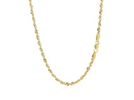 Nathalias NY สร้อยคอไลท์โรป ลายเชือกบิด ทองคำแท้10K ขนาด 2.50 มม.  Lite Rope Chain (16-24นิ้ว)