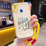 Case For VIVO Y91 Y91i Y93 Y95 Y91C Y1S Y90 Mobile Phone With Shockproof Silicone Strap