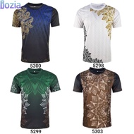 Men T-shirt Batik Design Jersey Material Baju T-shirt Lelaki Jersey Batik (Boziaa)