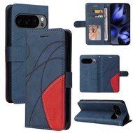 Stock available Dual-color Splicing Flip Leather Phone Case For Google Pixel 10a/Google Pixel 10 5G 