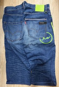 Fragment Design Levi’s Fenom 2009SS Light oz Sunderys washed cropped denim jeans green 洗水 綠電 Levi Le