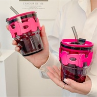 B (B19) HOHO BLACK AESTHETIC GLASS TUMBLER 350 BOX PACKAGINGML