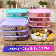 [DOZEN] Lunch Boxes | 3-Section Dining Place | Lunch Box Aeries Food Grade Birthday Souvenir