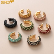 [DEMO3] CZ Cuff Earrings Women Jewelry Party Rhinestone