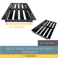 Metal Drain Cover Heavy Duty Support Car Truck Warehouse Drain Grating Penutup Longkang - 6''-11.5''