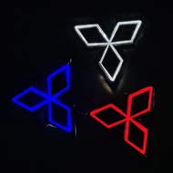 Sesuai untuk Mitsubishi Logo Light Mitsubishi Tail Light Lampu LED Cold Light Logo Light 5D Logo Lig