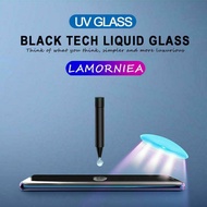 UV Tempered Glass For Samsung Note 10 Pro 9 8 S9 S8 5D Full Liquid Glue Screen Protector For Samsung Galaxy S20 S10E S10 Plus