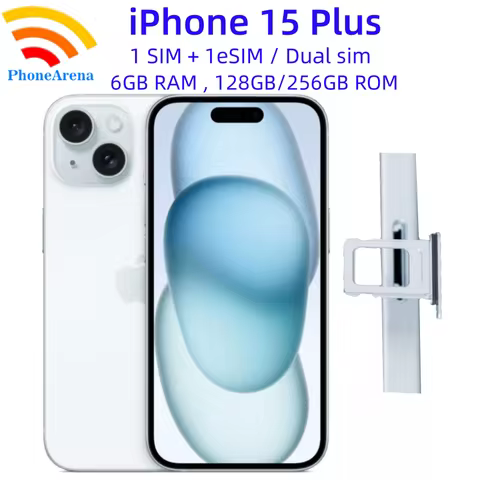 Original iPhone 15 Plus 128GB/256GB ROM 6GB RAM Internaltonal Version Physical Sim 6.7" OLED Face ID