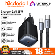 MCDODO Kepala Charger GaN For Samsung 45W Super Fast Charging 2.0 CH-1000