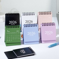 2026-2027 Desk Calendar Desktop Planner Schedule Kawaii Yearly Agenda Organizer Calendar Dual Daily