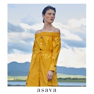 [asava aw21] Rachel Off-the-shoulder Blouse เสื้อผู้หญิง เปิดไหล่ แขนยาว