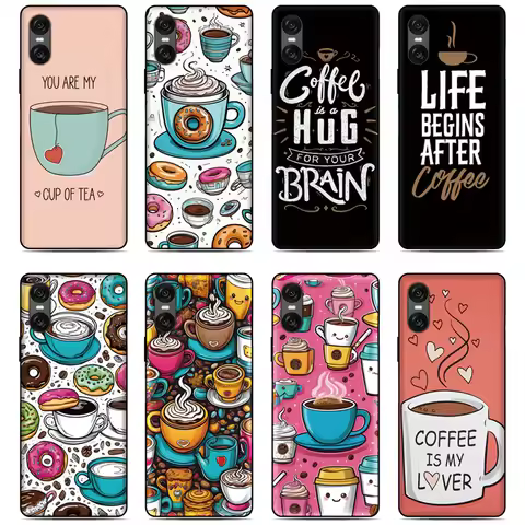 Comic Coffee Cover For Cubot X100 Note 60 50 21 Max 5 3 A40 A20 A10 P80 P50 X70 X50 Nothing Phone 1 