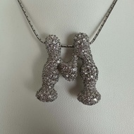 Haus of Jewelry - EVER PAVE ALPHABET 3 cm. CHARM ชาร์มตัวอักษร 3 cm. งานเงินแท้ ประดับเพชรคิวบิกเซอร