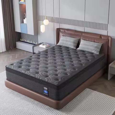 9"12"14" Twin Full Queen King Size Mattress in a Box Hybrid Spring Memory Foam,Euro Top Mattresses M