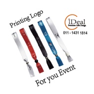 Custom Disposable Ribbon Printing Logo Ribbon Wristband Printing Logo Ribbon Wristband for Event Out