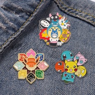 Japanese Anime Pokemon Cartoon Brooch Pokemon Cute Backpack Badge Clothing Accessories