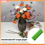 yakhsu|  Crepe Paper Roll Vibrant Crepe Paper for Diy Crafts Fade-resistant Flowers Decorations Southeast Asian Favorite