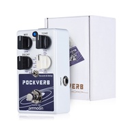 [ammoon]เอฟเฟคกีต้าร์ POCKVERB Reverb &amp; Delay Guitar Effect Pedal 7 Reverb Effects + 7 Delay Effects With Tap Tempo Function True Bypass