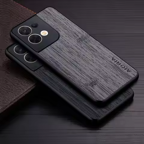 Case for Oppo Reno 8 Pro Reno8 Pro Lite Z 5G Funda Bamboo Wood Pattern Leather Phone Cover Luxury Co