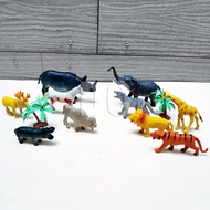 Wild Animal A586 11pcs Wild Animal Toys Tiger Cross Horse Nil Elephant Giraffe