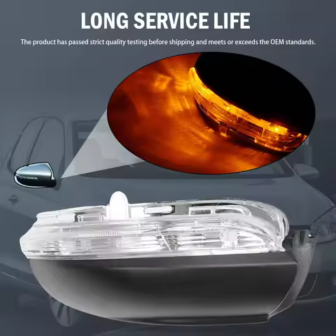 5K0949102 LED Side Mirror Indicator Right Passenger Side for GOLF 6 2010-2012 TOURAN I 2010-2015