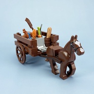 MOC Ancient War Horse Carriage Small Particle Assembly Educational Toys for Boys And Girls over 6 Ye