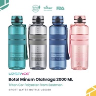 UZSPACE Sports Drinking Bottle 500ml 800ml 1000ml 1.5L 2L USA Tritan thermos tumbler BPA FREE