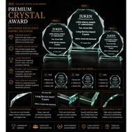 9010 Crystal Trophy 2D Laser Engraving Plaque.. | Piala Kristal 9010 Laser Dalaman 2D Pingat Anugera