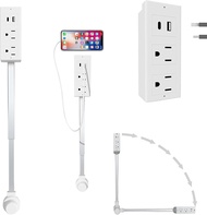 Extendable Rotating OutletElectrical Outlet ExtenderPower Socket ExpanderFeatures USB-AUSB-Cand 2 AC