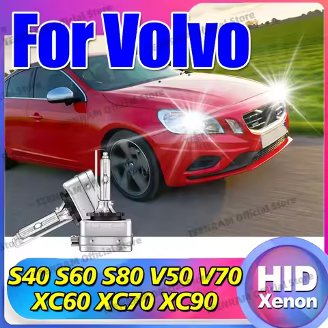 2x For Volvo S40 S60 S80 V50 XC60 XC90 XC70 V70 2007-2016 6000K 8000K 10000K Headlight 35W HID Xenon