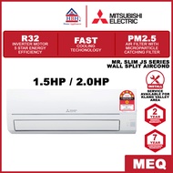 Mitsubishi JS13VF JS18VF 1.5HP 2.0HP Mr. Slim JS Series Inverter Wall Split Air Conditioner