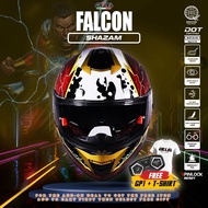 Gille Helmet 883 FALCON SHAZAM Motorcycle Helmets Full Face Dual Visor Free Iridium Lens