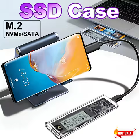 M.2NVME/NGFF Dual Protocol Solid State Drive Case Stable Transit Digital Display Drive Case External