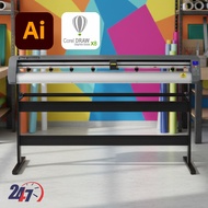 HYBRID 4 Feet Teneth Cutting Plotter ( 1 years warranty + After sales support )