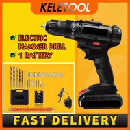 cordless Bor Baterai cas paket lengkap listrik hammer bor alat tukang screwdriver Impact drill dinding beton tanpa bor cas makita bor dinding beton makita paket lengkap bor alat tukang bor Baterai Bor batrey Jerman Bor batrai listrik bor batre