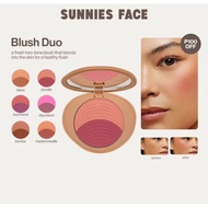 Sunnies Face 2-color blush box, oil control, super smooth powder