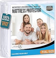 Utopia Bedding Premium Waterproof Terry Mattress Protector Full 200 GSM, Mattress Cover, Breathable,