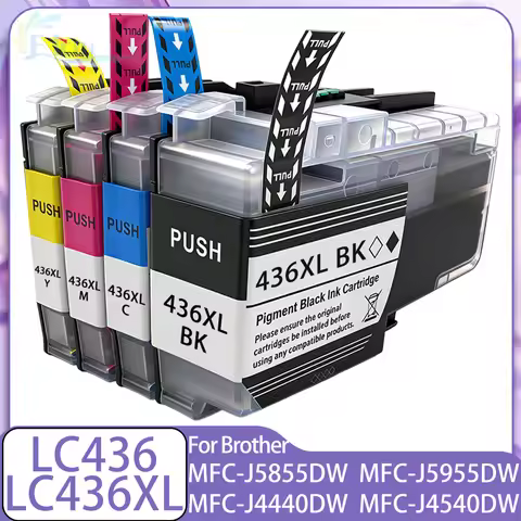 LC436 LC436XL Ink Cartridge Compatible For Brother MFC-J4340DW MFC-J4440DW MFC-J4540DW MFC-J5855DW M