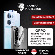 (SG) LionShield OPPO Reno 10 Pro Plus/10 Pro/8T/ 8 Pro/Find X6/X5 Pro/A77s/A77/A57(5G/4G) Camera Protector Lens Cover