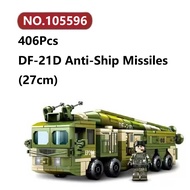 ✨DF-21D Anti-Ship Missiles Building Blocks 406 Pcs Sembo Block Tank Plane Bricks Toy Set