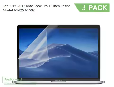 3 PACK Matte Anti Glare Anti Scratch Screen Protector Compatible For 2015-2012 Mac Book Pro 13 Inch 