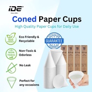 Disposable 4oz Paper Cone Cups/ Cone Cup Eco-friendly Waterproof Paper Cone Paper Cup for Home / 一次性
