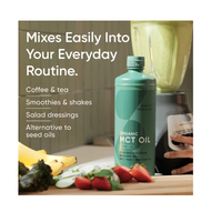 Sports Research Organic MCT Oil Keto C8 16 fl oz (473 ml)