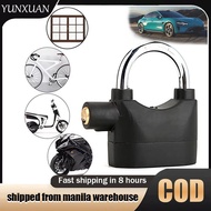 YUNXUAN Alarm Lock Anti theft Alarm Lock Security Padlock Siren Alarm Lock for Motorcycle Door Windo