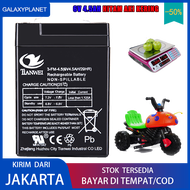 (Dikirim Dari Jakarta) TIANWEI Original Battery 6V 4.5AH HITAM AKI KERING 6 Volt 4.5 AH Baterai Mainan Anak Motor Motoran Baterai Lampu Emergency TIANWEI Battery VRLA 6v 4.5Ah