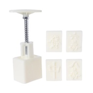 Mạt chược bánh dứa khuôn bánh trung thu 30g tem áp lực Tay Truyền Thống Trung Quốc