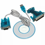 USB 2.0 to DB9 DB25 Pin Serial RS232 CABLE DB9/DB25 Adapter
