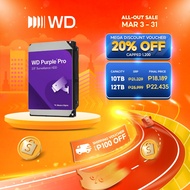 Western Digital WD PurpleTM Pro Surveillance SATA 3.5" Internal HDD Storage (8TB/10TB/12TB/14TB)