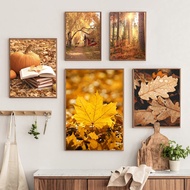 RUOPOTY 60x75cm/50x65cm/40x50cm Frame Picture By Number Autumn Landscape Diy Frame Handpainted For A