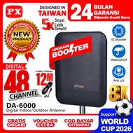 Antena TV Digital Indoor Outdoor Antenna Booster DVBT2 4K PX DA-6000